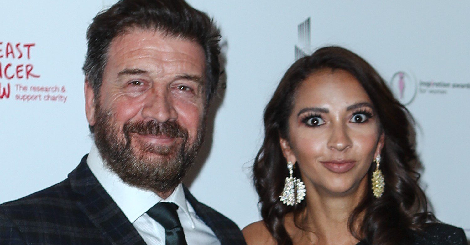 Nick Knowles and his girlfriend smiling