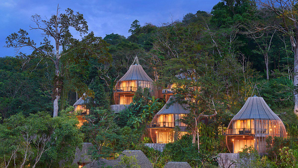 Pods in the jungle at Keemala Thailand