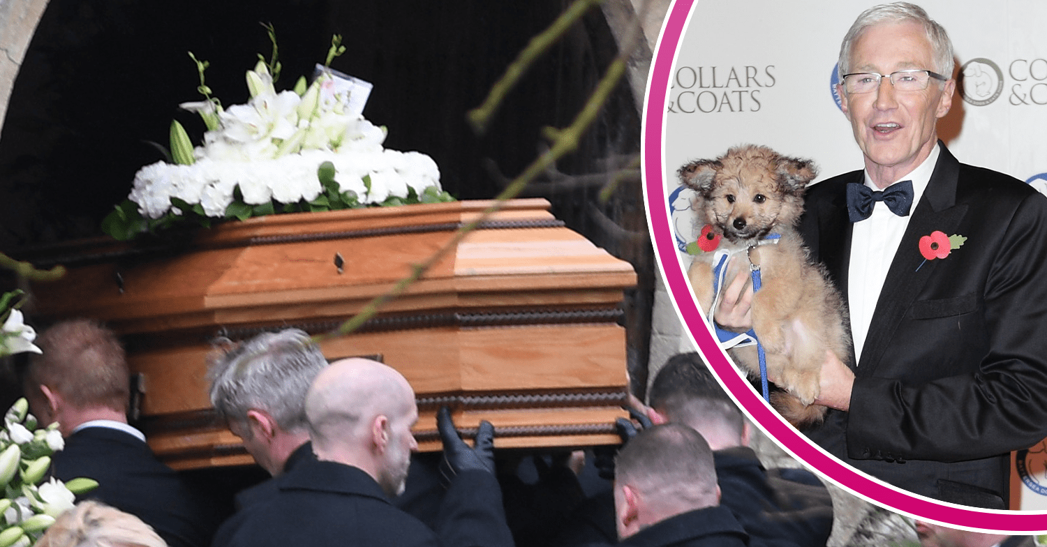 Paul O'Grady's coffin and the star with a dog