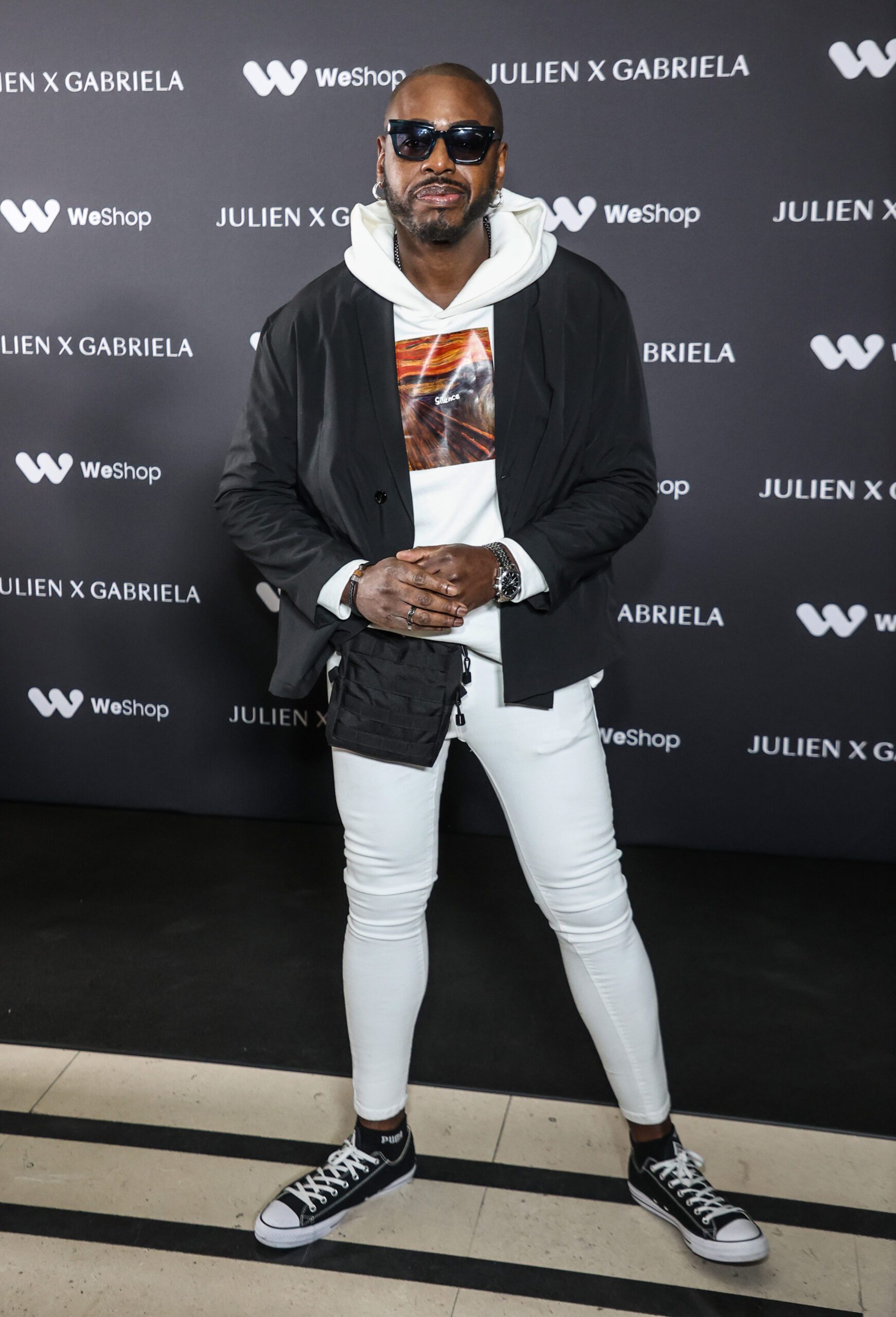 Ben Ofoedu wearing sunglasses on night out