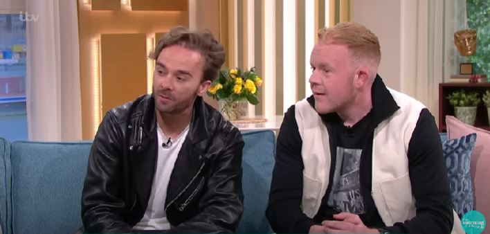 Colson Smith and Jack Shepherd laughing and joking on This Morning 