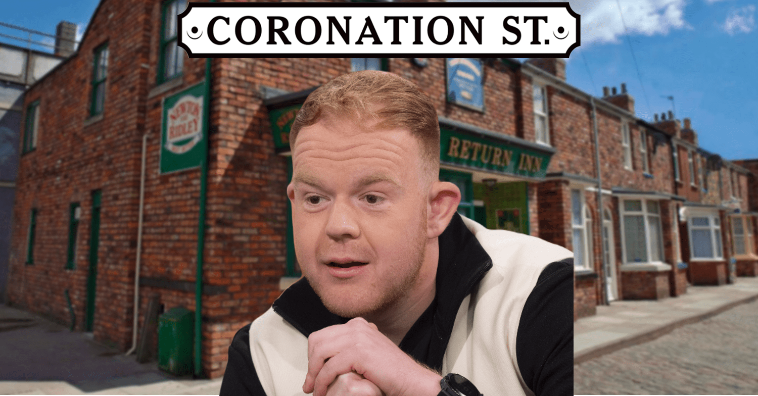 Colson Smith on the Coronation Street background with logo comp image