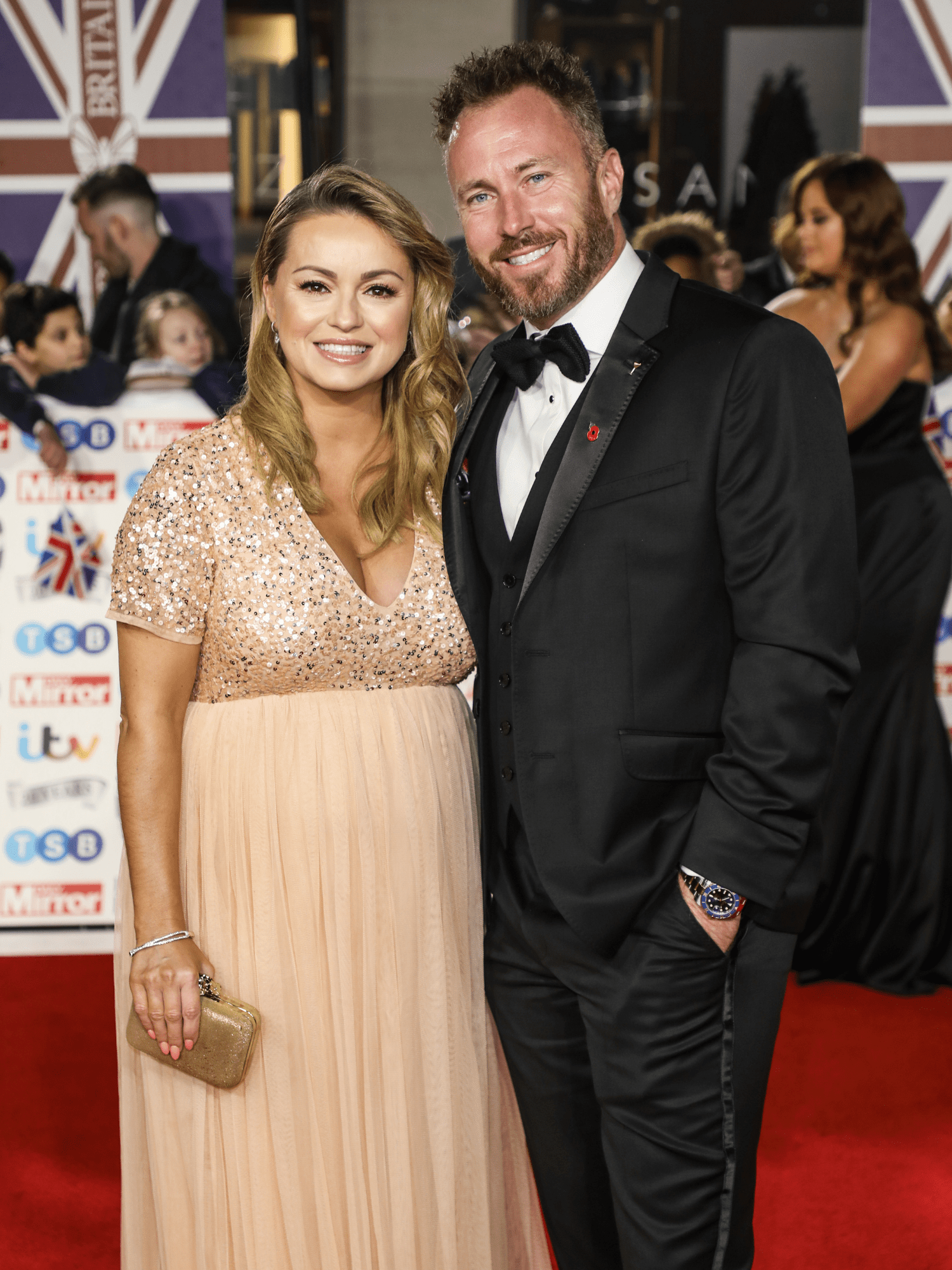 James and Ola when she was pregnant