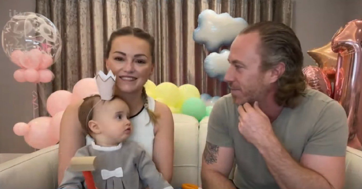 Ola and James Jordan with daughter Ella on Loose Women