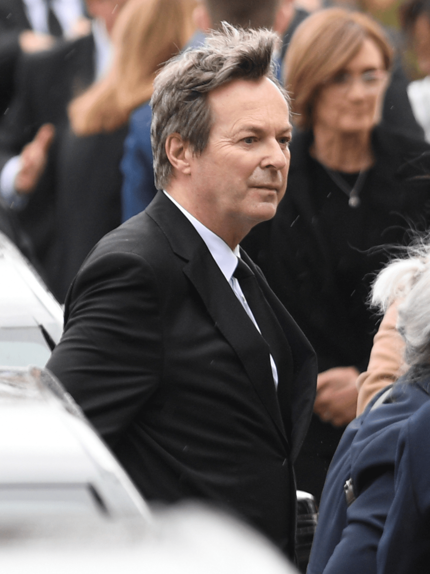 Julian Clary at the funeral