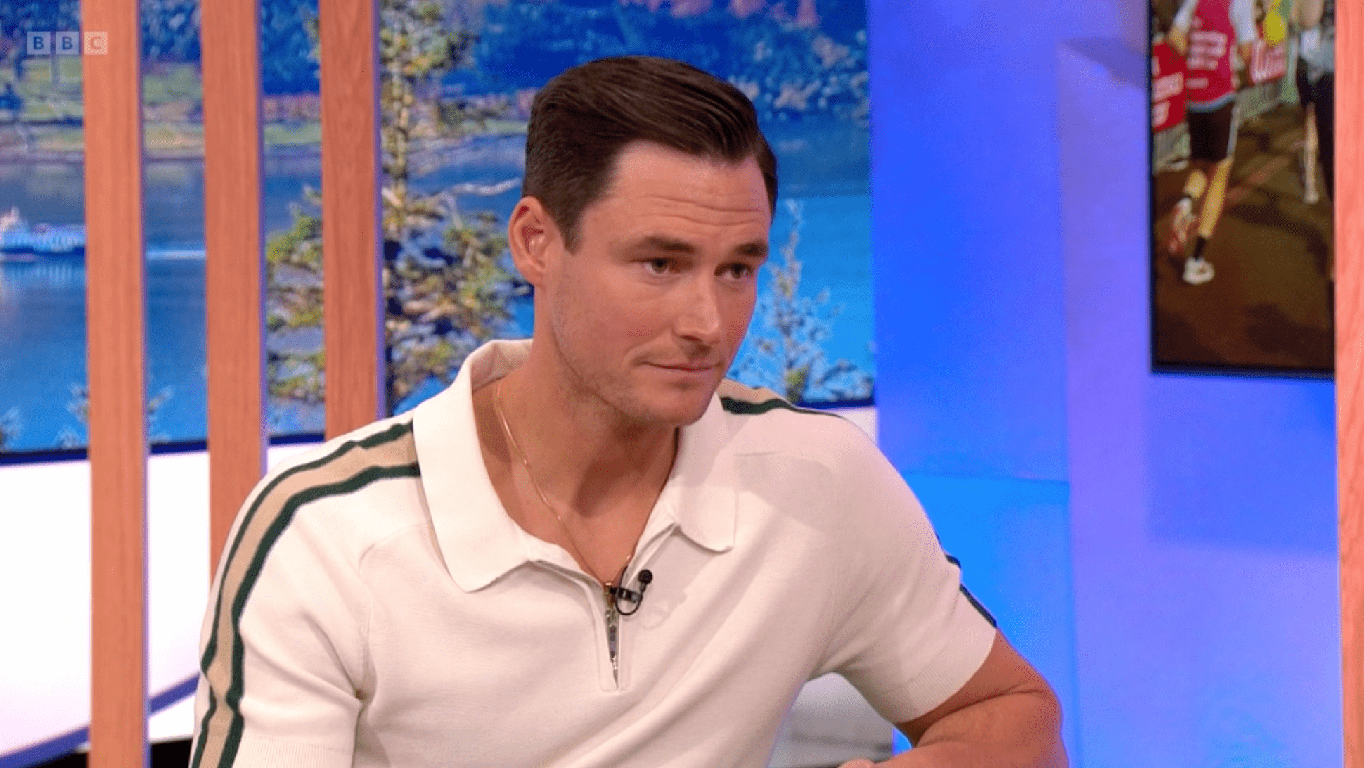 EastEnders star James Farrar was emotional discussing his storyline on The One Show (Credit: ITV)