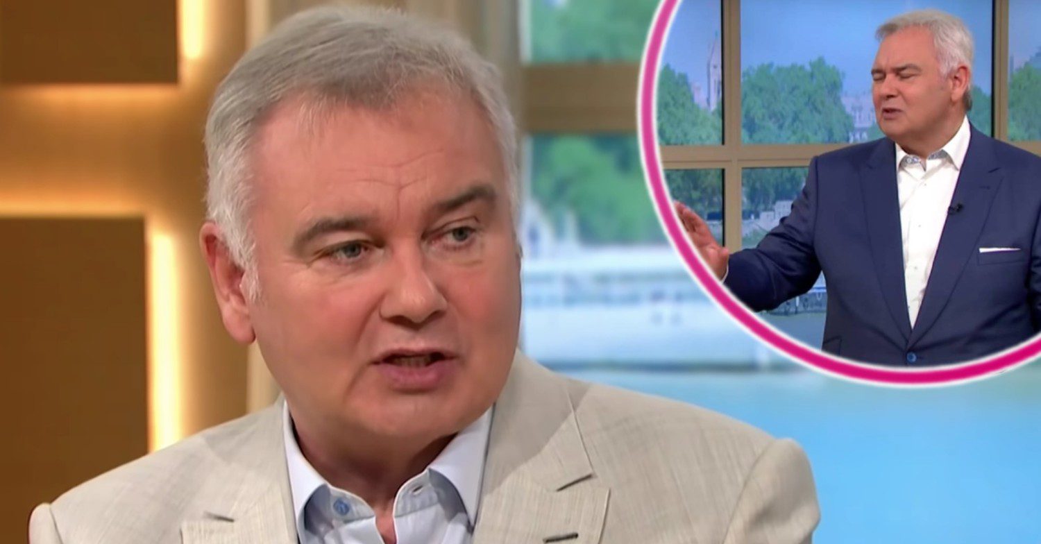 Eamonn Holmes looking cross on This Morning