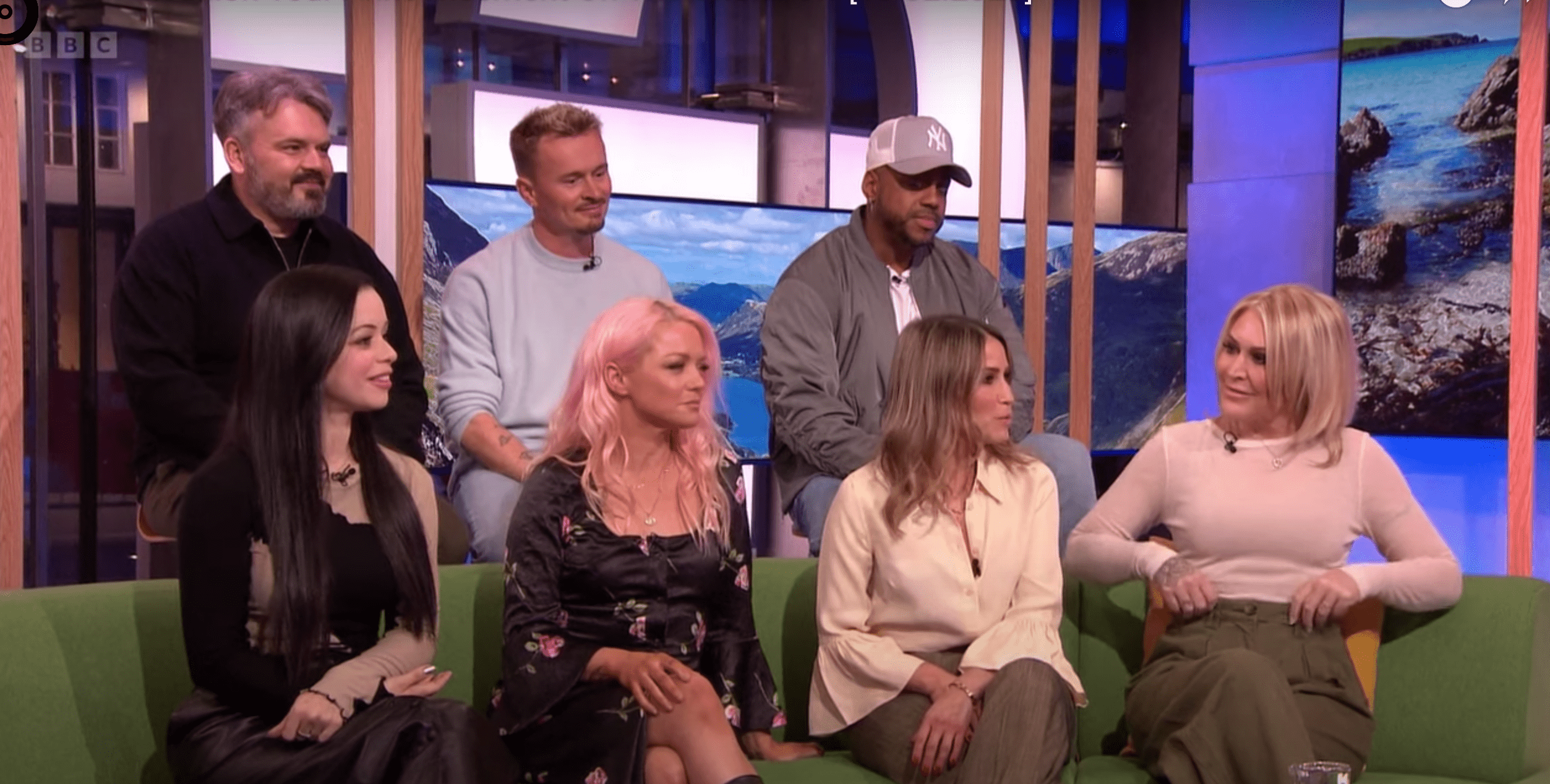 Rachel Stevens with S Club co-stars