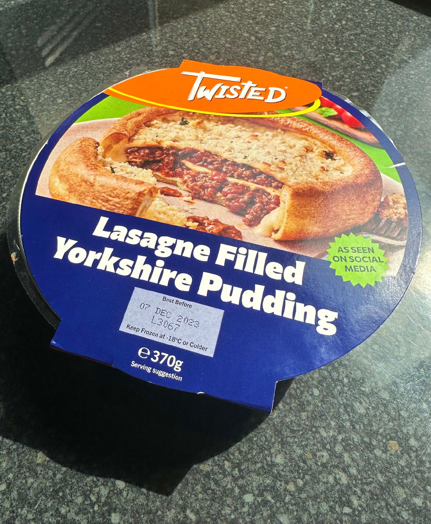 Iceland Yorkshire pudding-filled lasagne