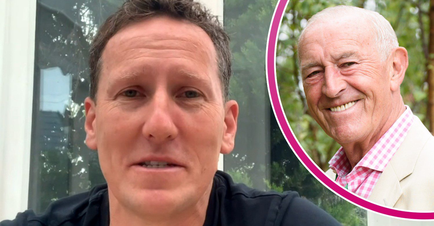 Brendan Cole on This Morning and Len Goodman smiling at flower show