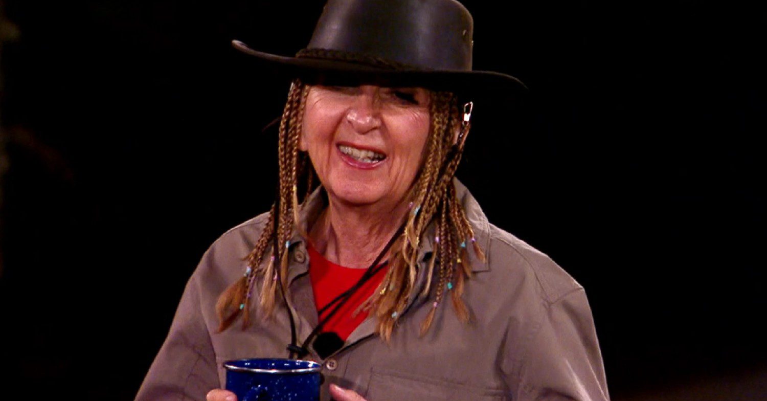 Gillian McKeith smiling on I'm A Celeb