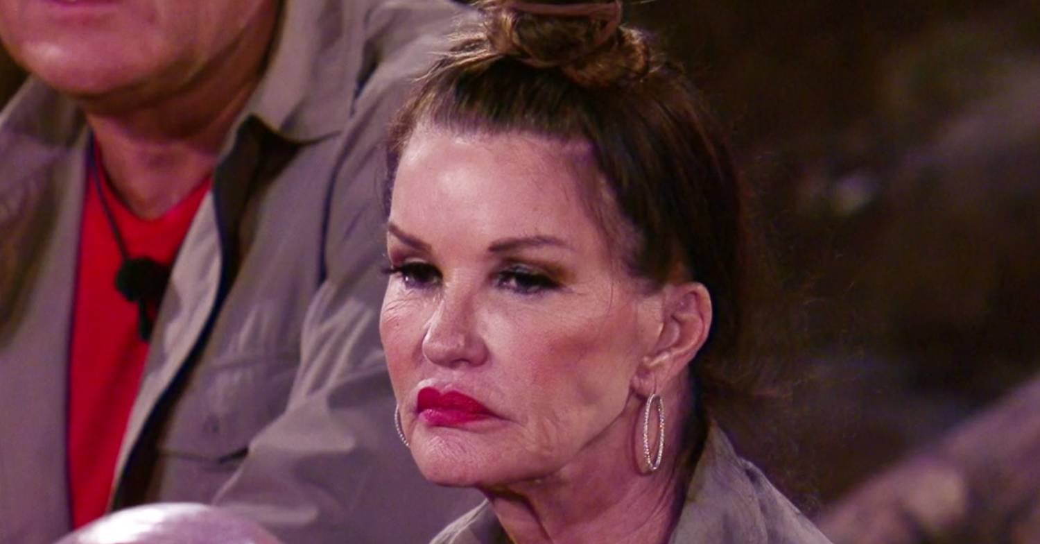 Janice Dickinson looks glum