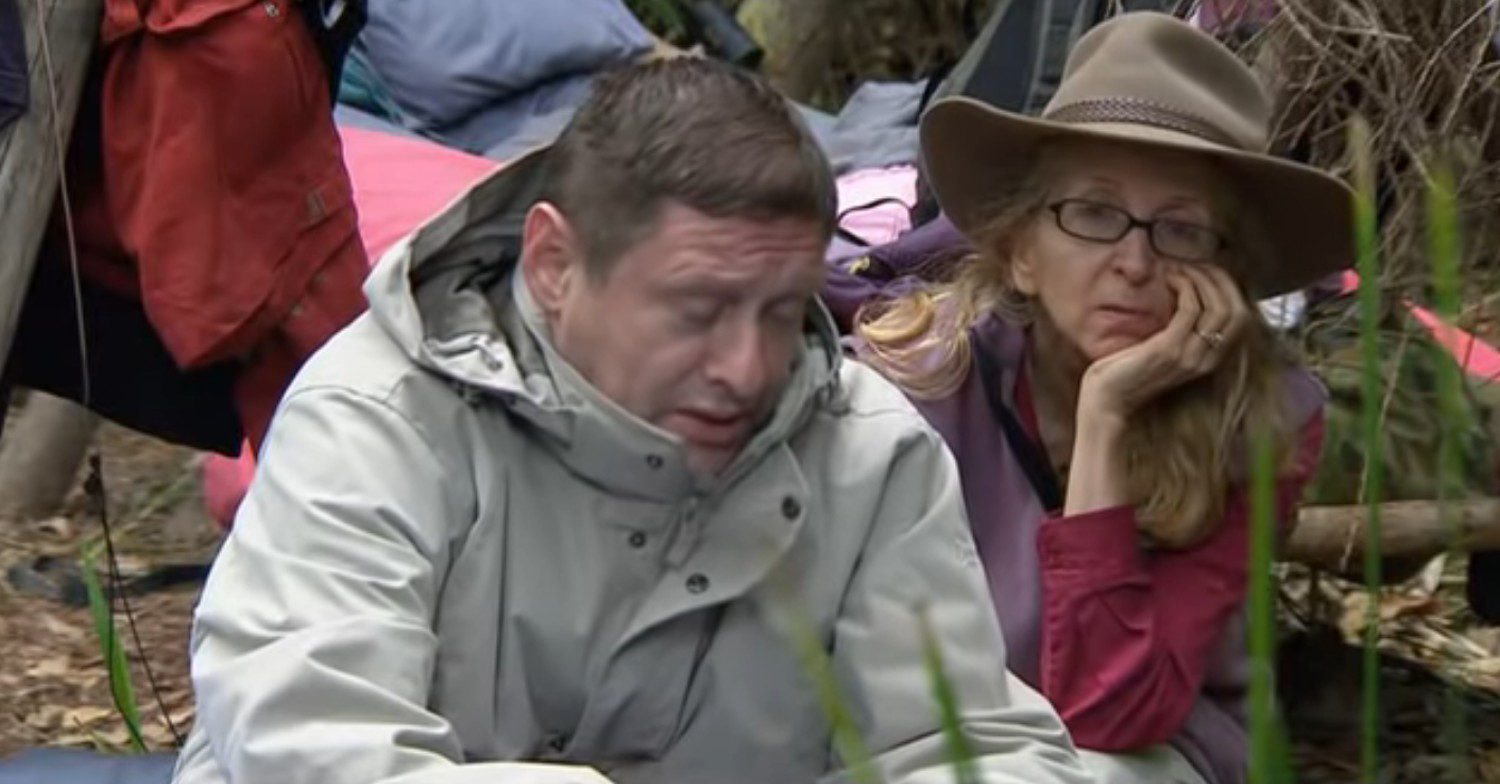 Shaun and Gillian on I'm A Celeb in 2010