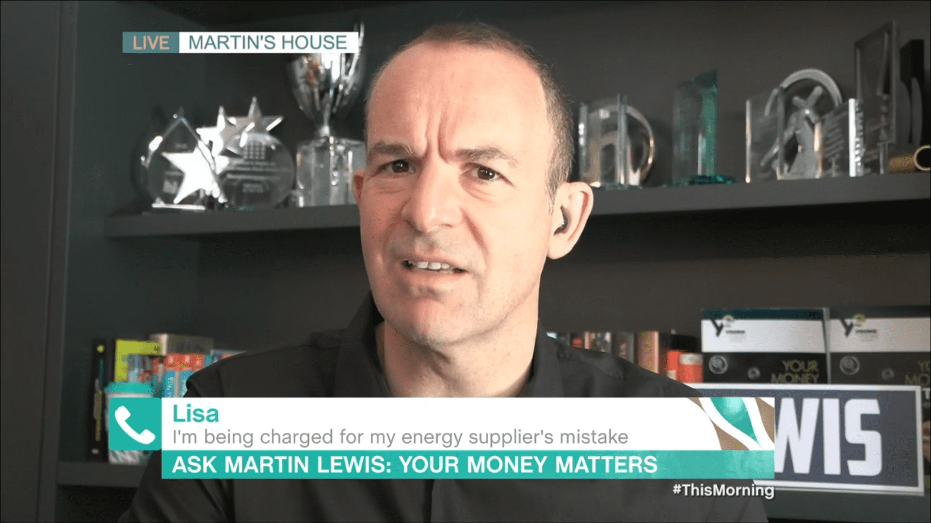 Martin Lewis frowns on This Morning