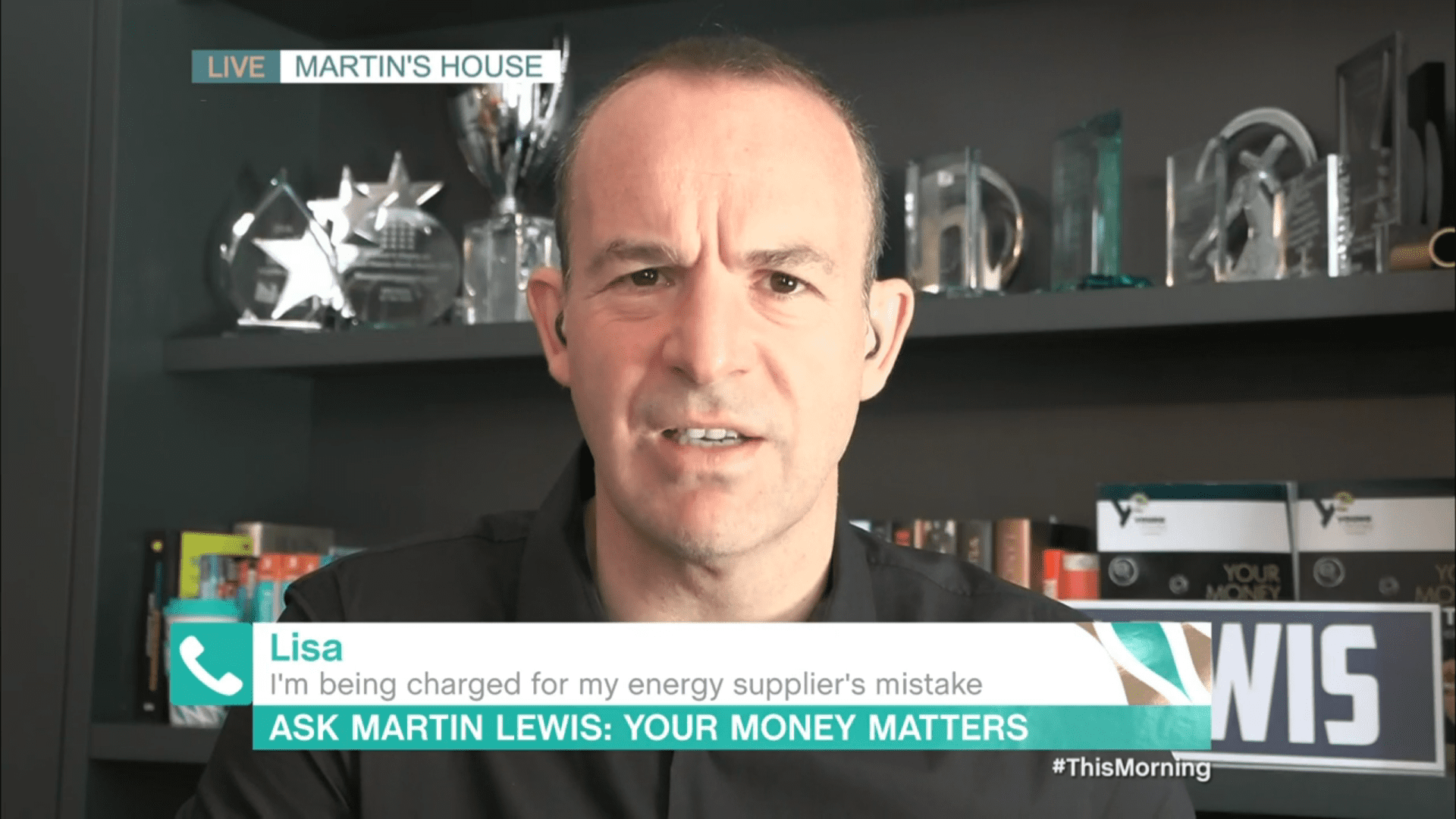 Martin Lewis frowns on This Morning