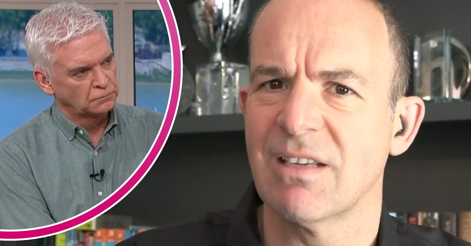 Martin Lewis and Phillip Schofield frown on This Morning