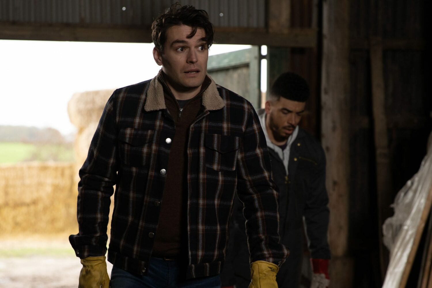 Emmerdale spoilers: Mack looks worried as he enters the barn
