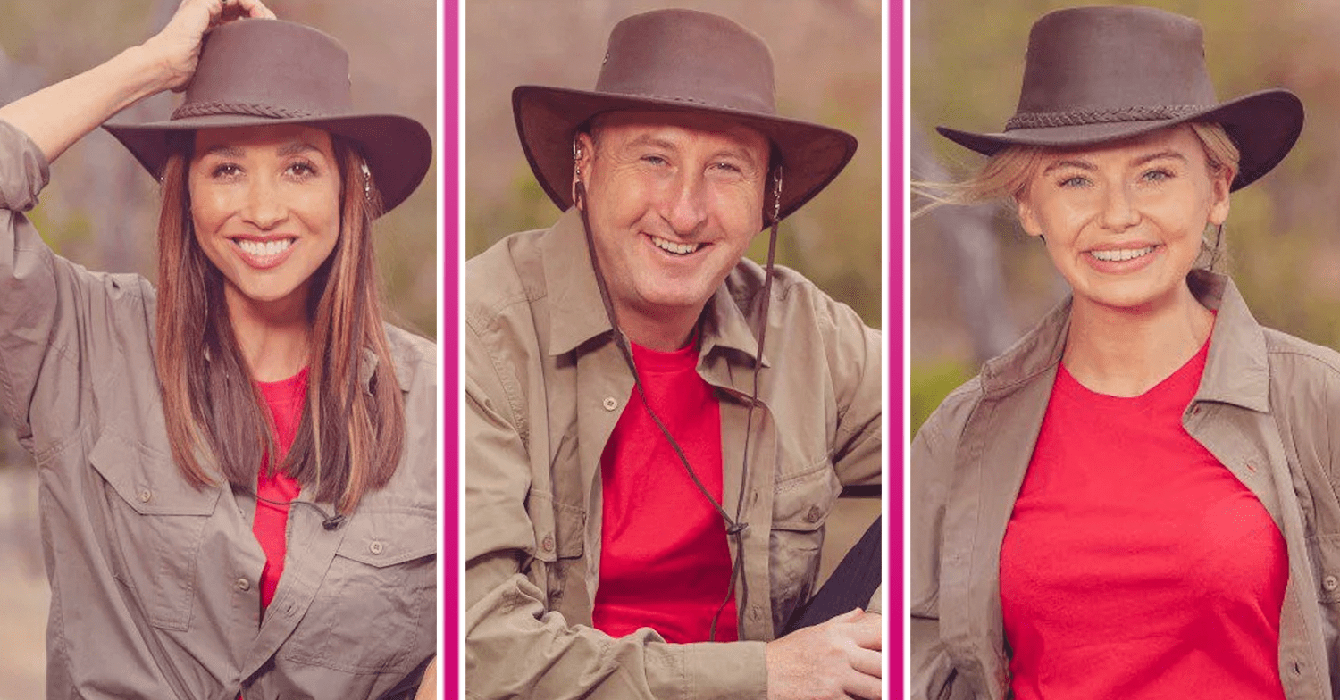 Three new I'm A Celebrity campmates smiling