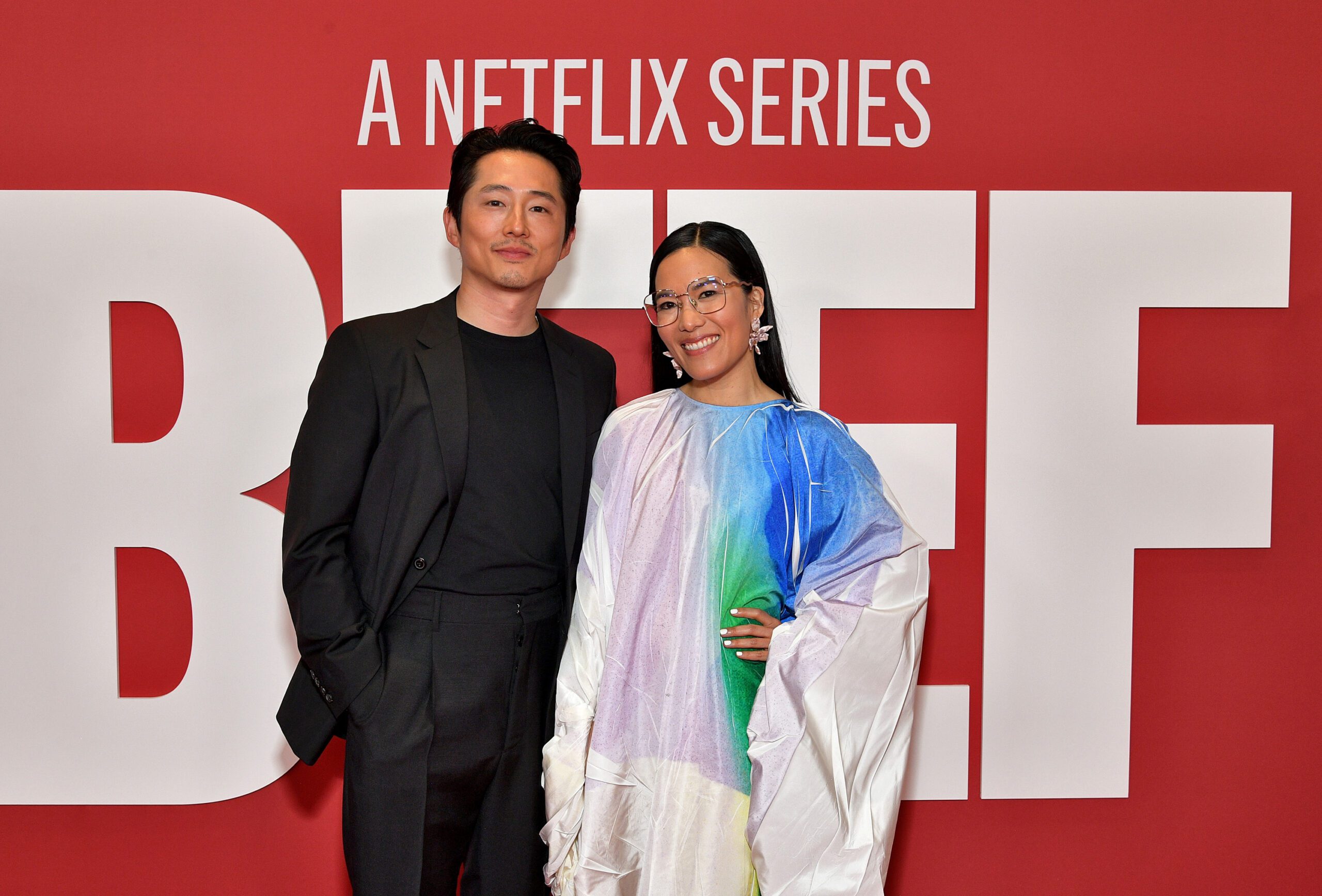 Steven Yeun and Ali Wong attend Netflix's Los Angeles premiere of "BEEF"