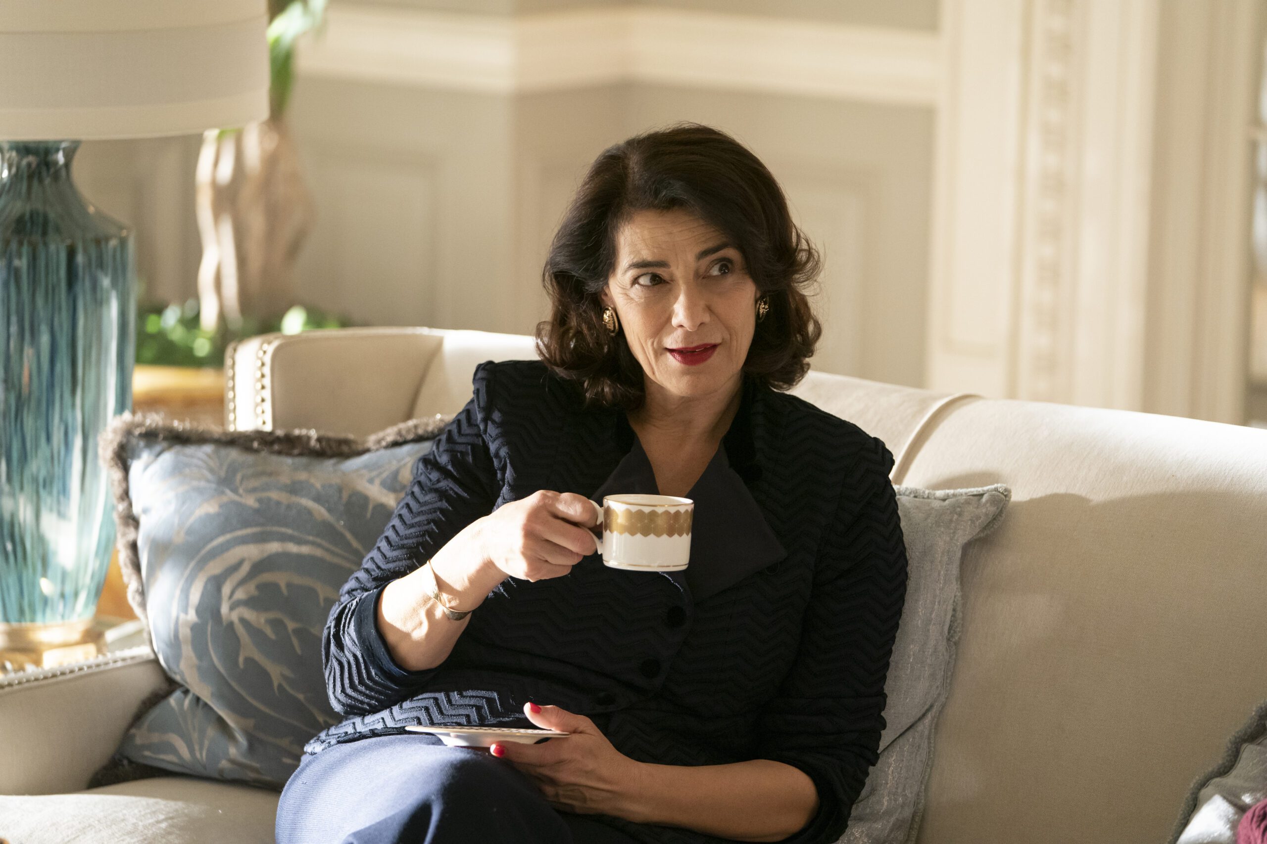 Hiam Abbass as Marcia Roy in Succession