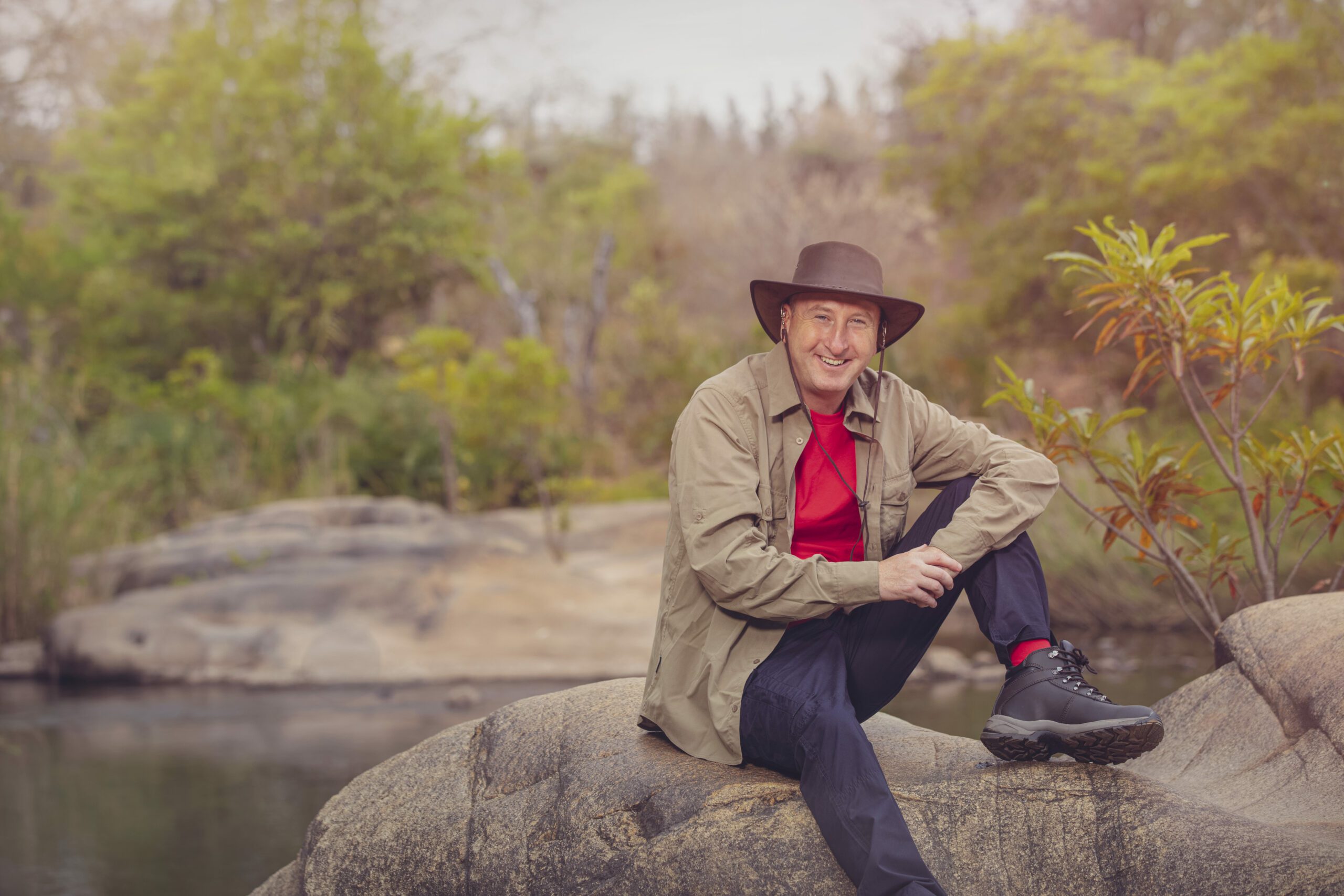 Andy Whyment smiles on I'm A Celebrity South Africa