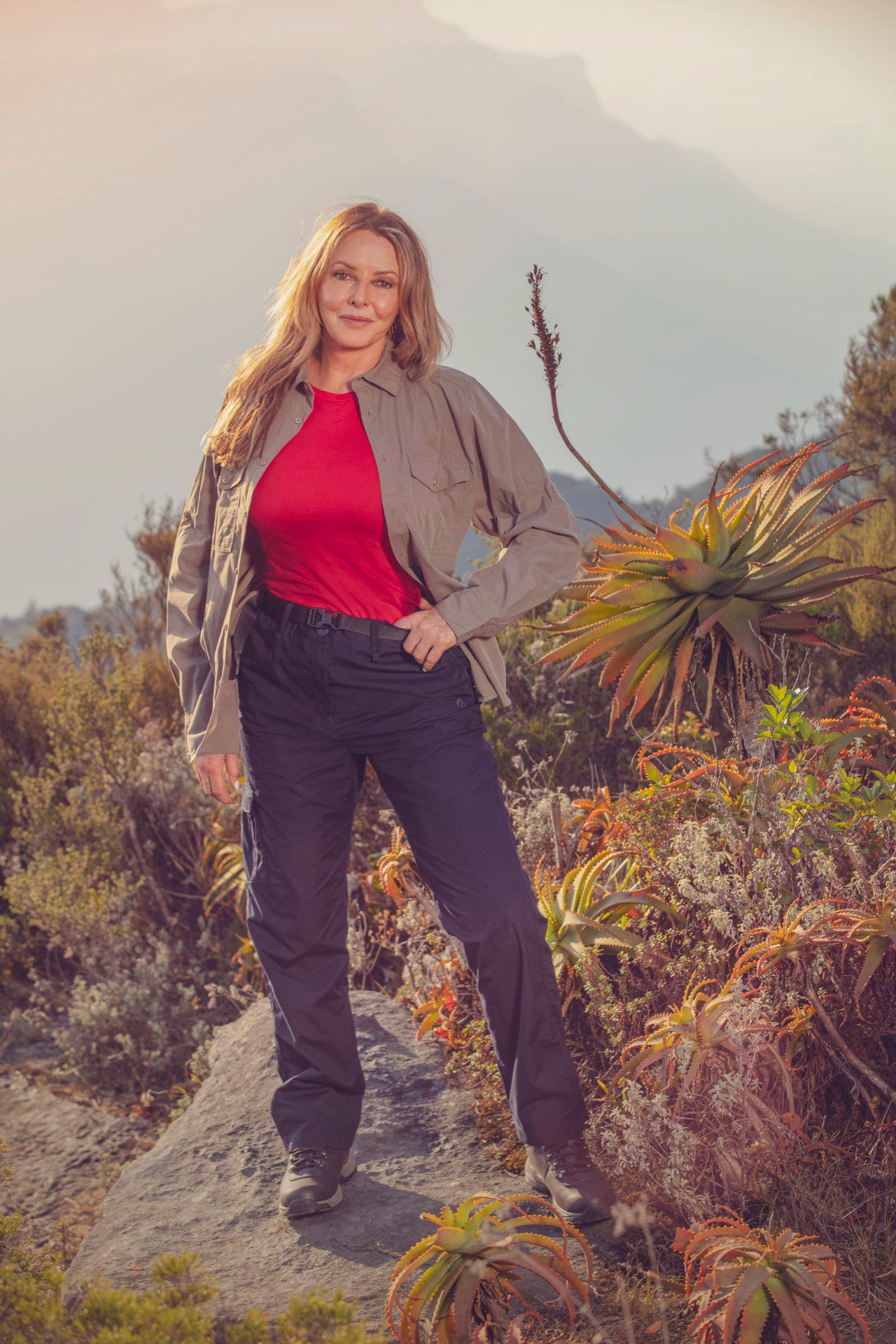 Carol Vorderman smiles on I'm A Celebrity South Africa