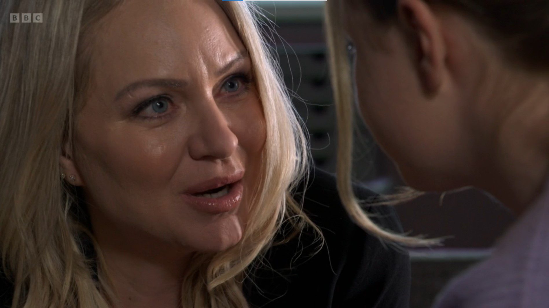 EastEnders: Roxy Mitchell looks at her daughter pleadingly 