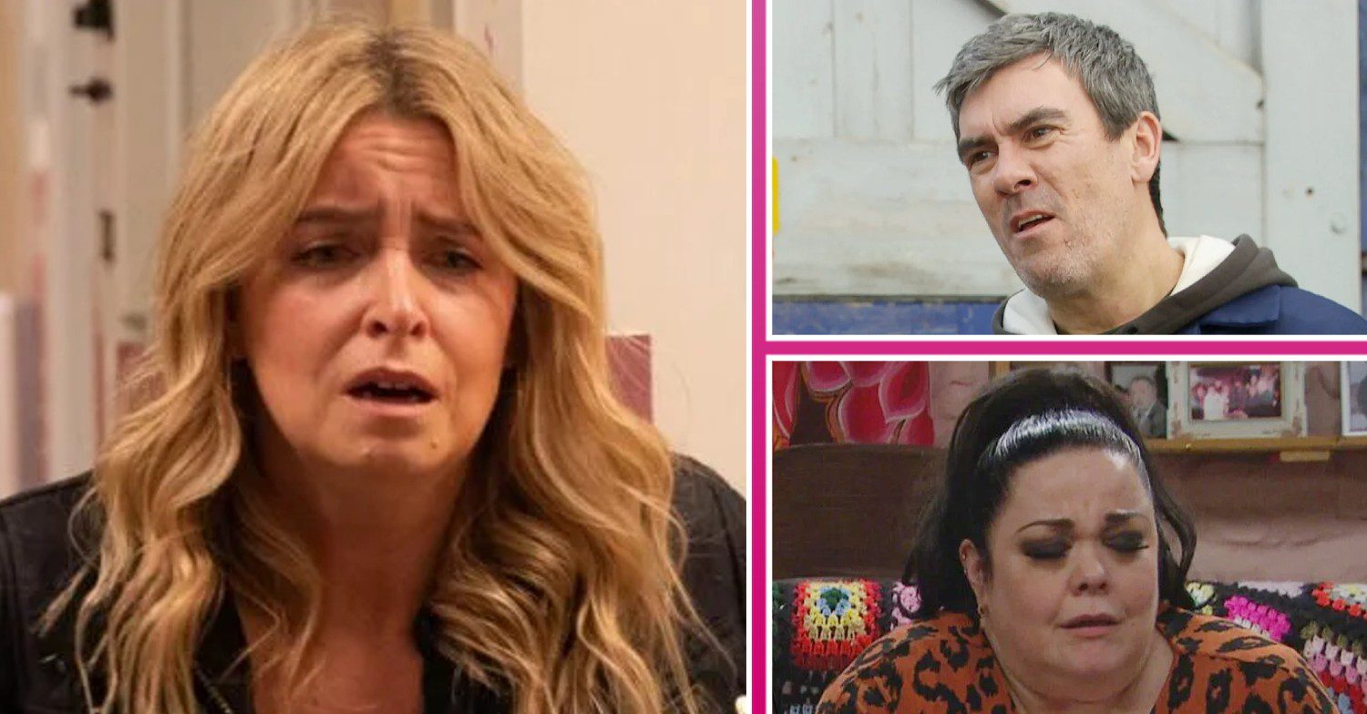 Emmerdale comp image: Charity, Cain, Mandy