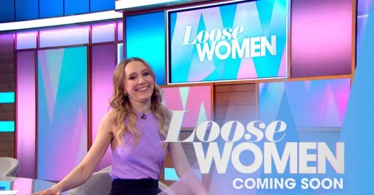 Rose Ayling-Ellis smiles on Loose Women set