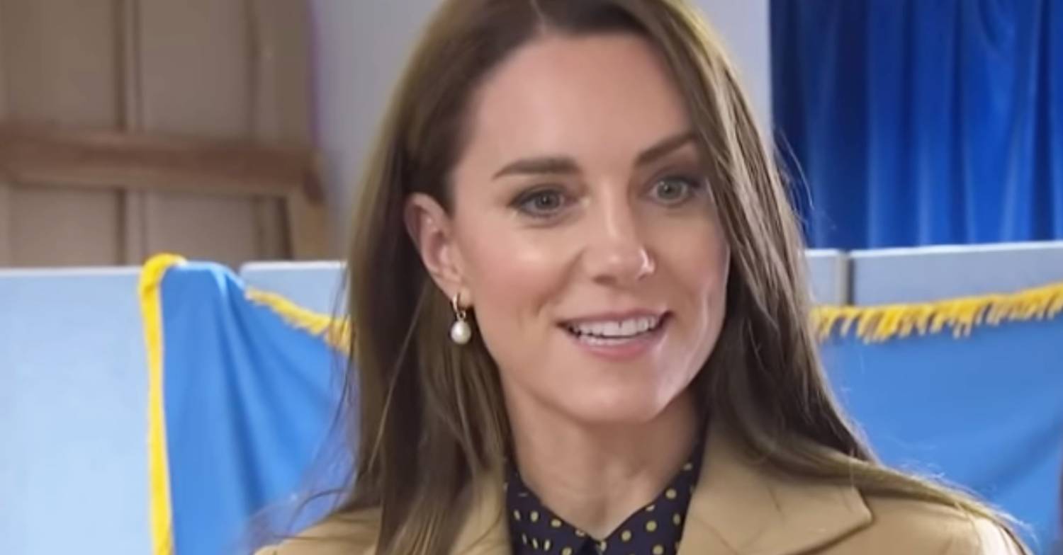 Princess Kate looks happy