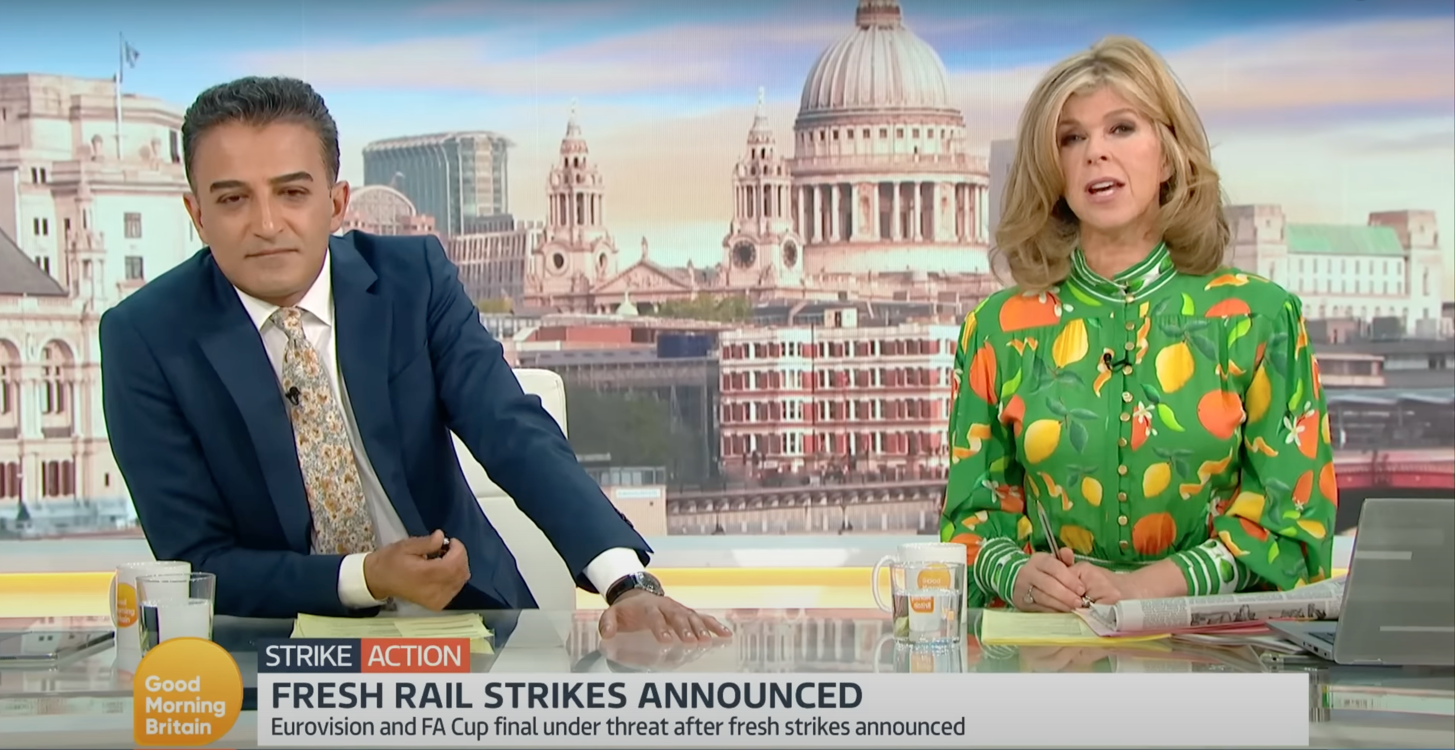 Kate Garraway and Adil Ray on Good Morning Britain 