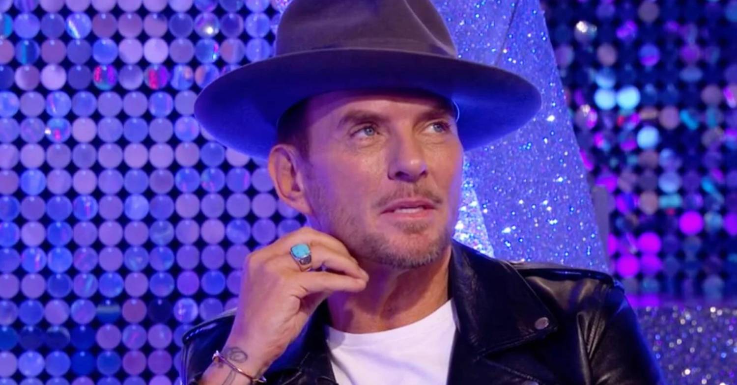 Strictly star Matt Goss looks upwards