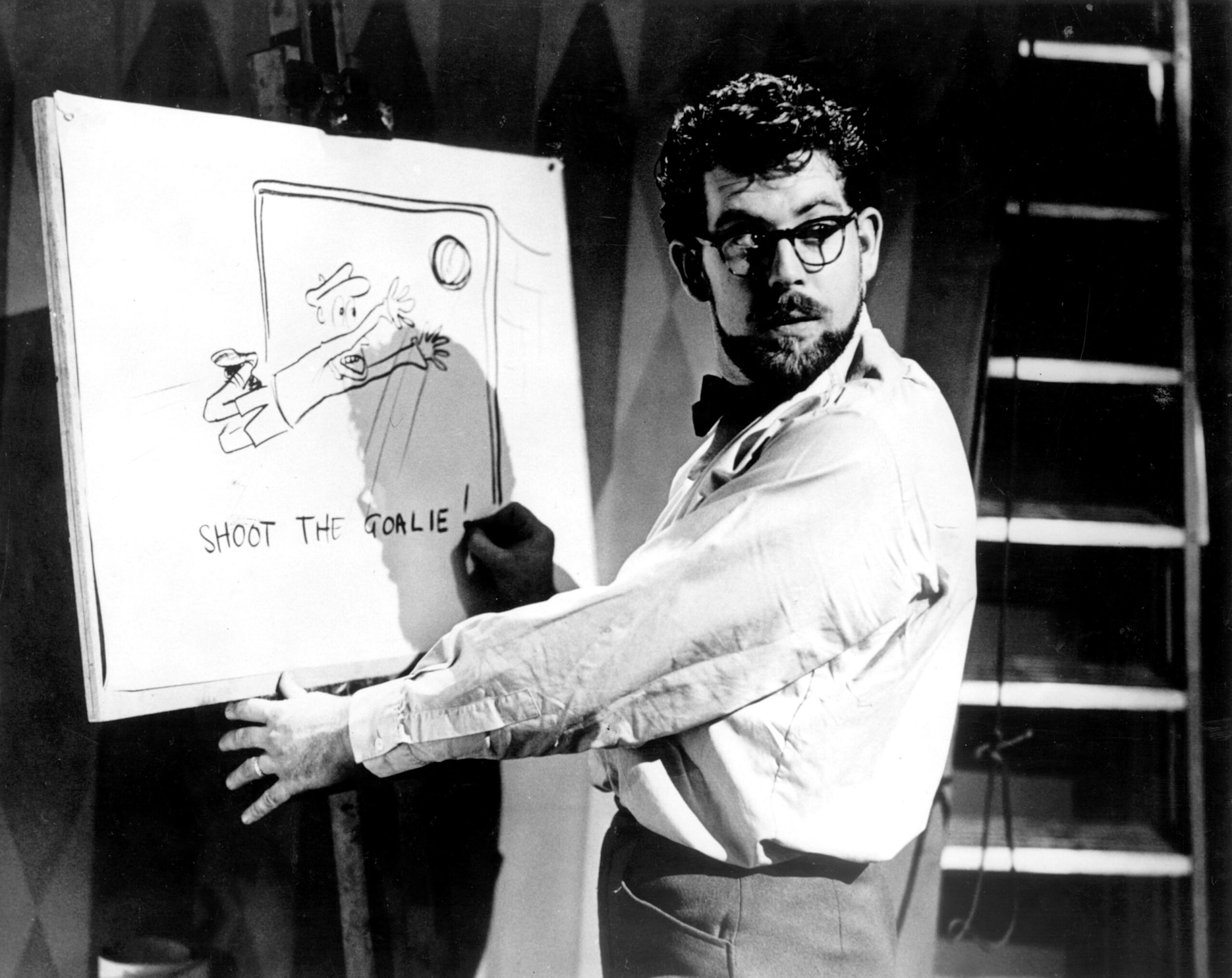 Rolf Harris in his early years as a TV artist