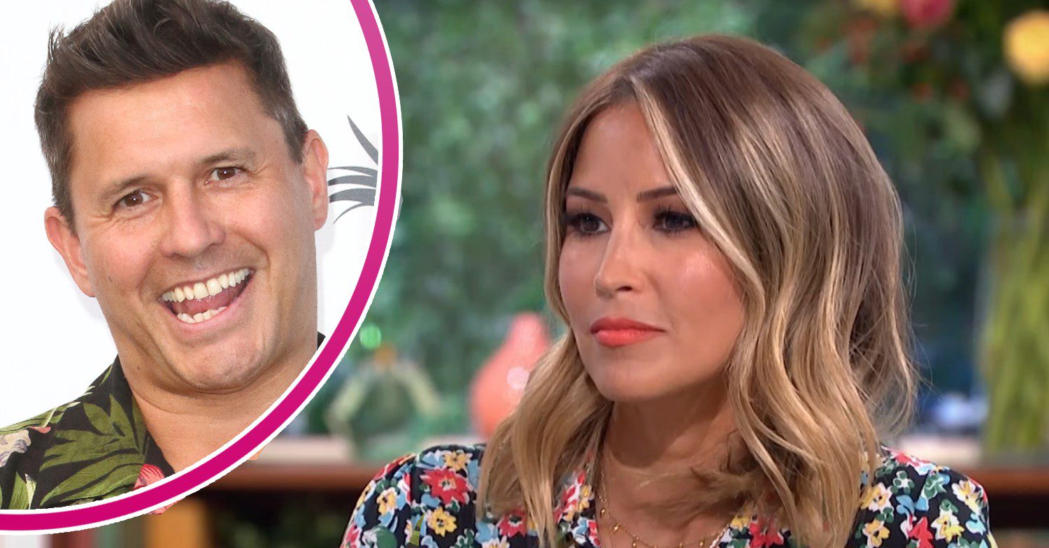 Jeremy Edwards smiling / Dancing on Ice star Rachel Stevens on This Morning