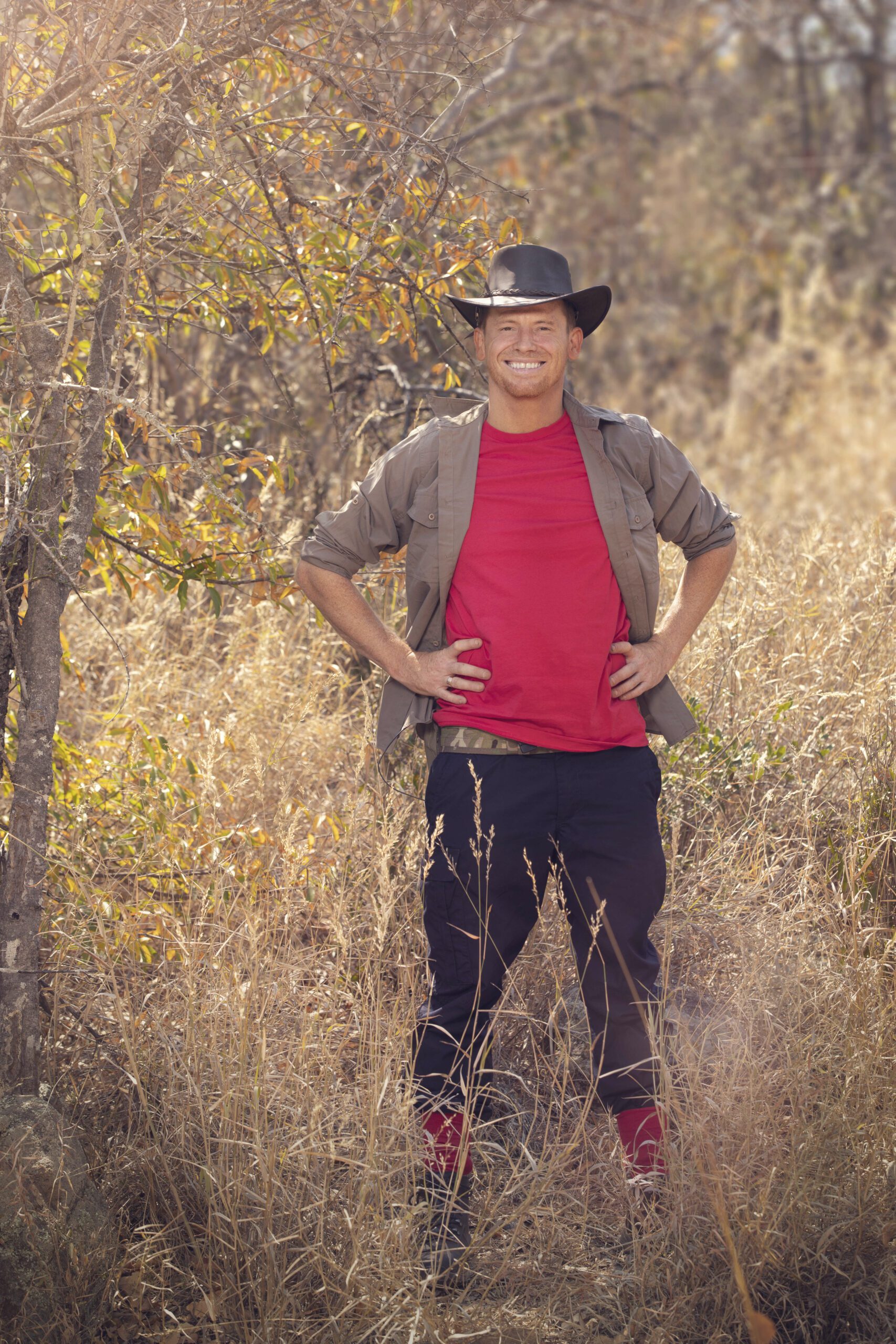 Joe Swash in I'm A Celebrity South Africa promo pic