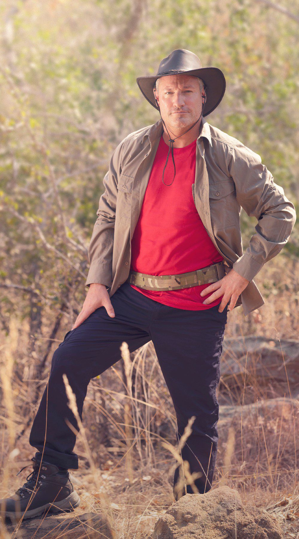 Dean Gaffney  in I'm A Celebrity South Africa promo pic