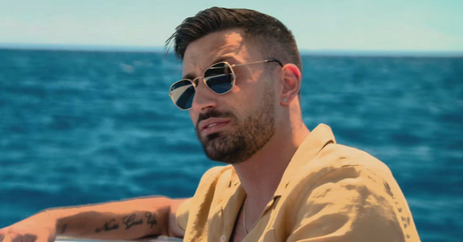 Giovanni Pernice on a boat on BBC travel show