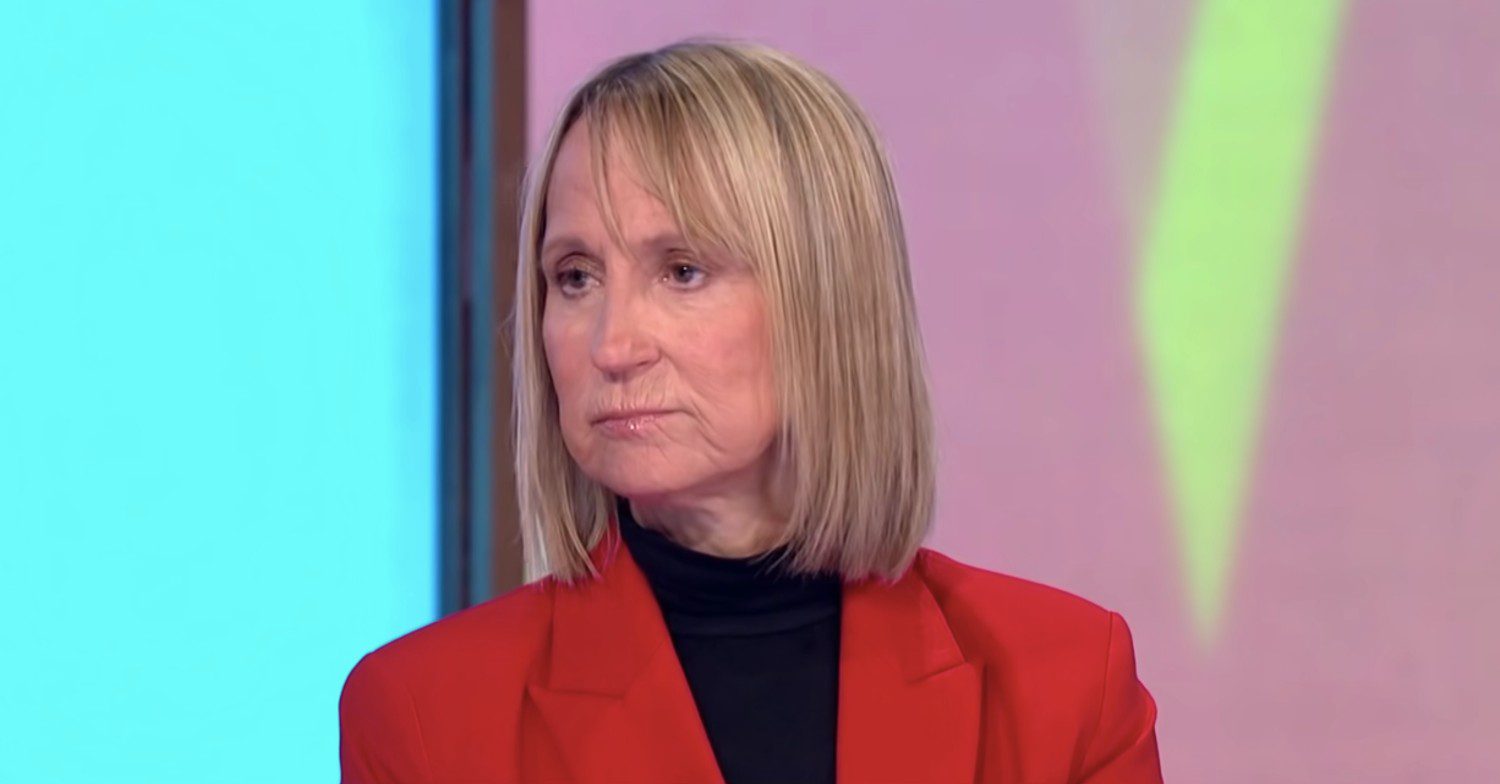 Carol McGiffin looking serious on Loose Women