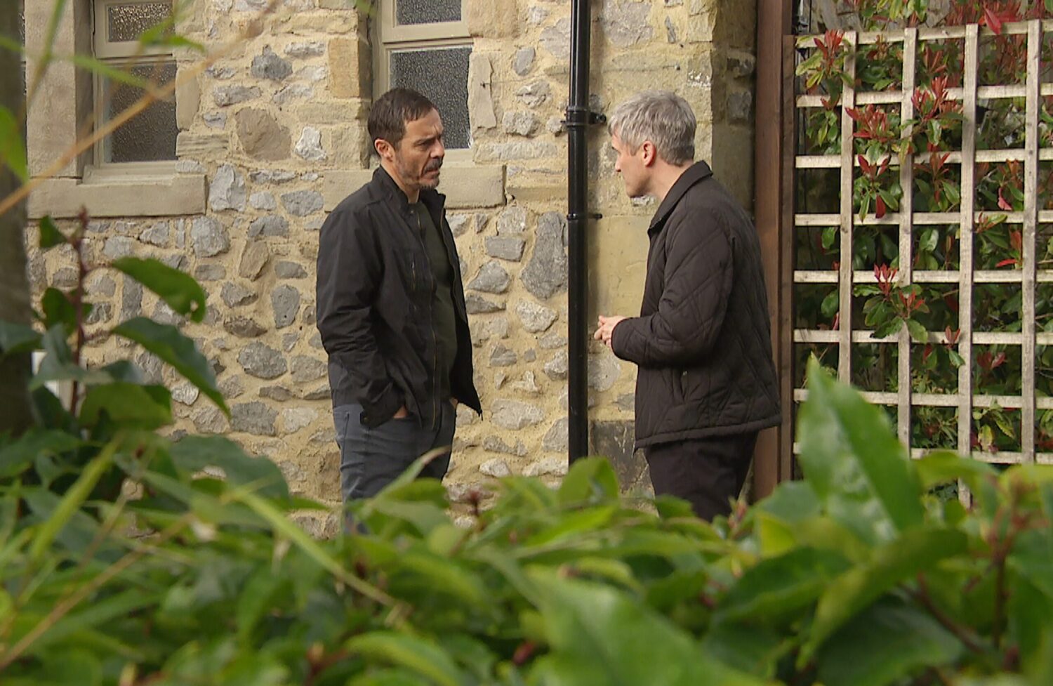 Caleb meets mystery partner outside the Woolpack on Emmerdale