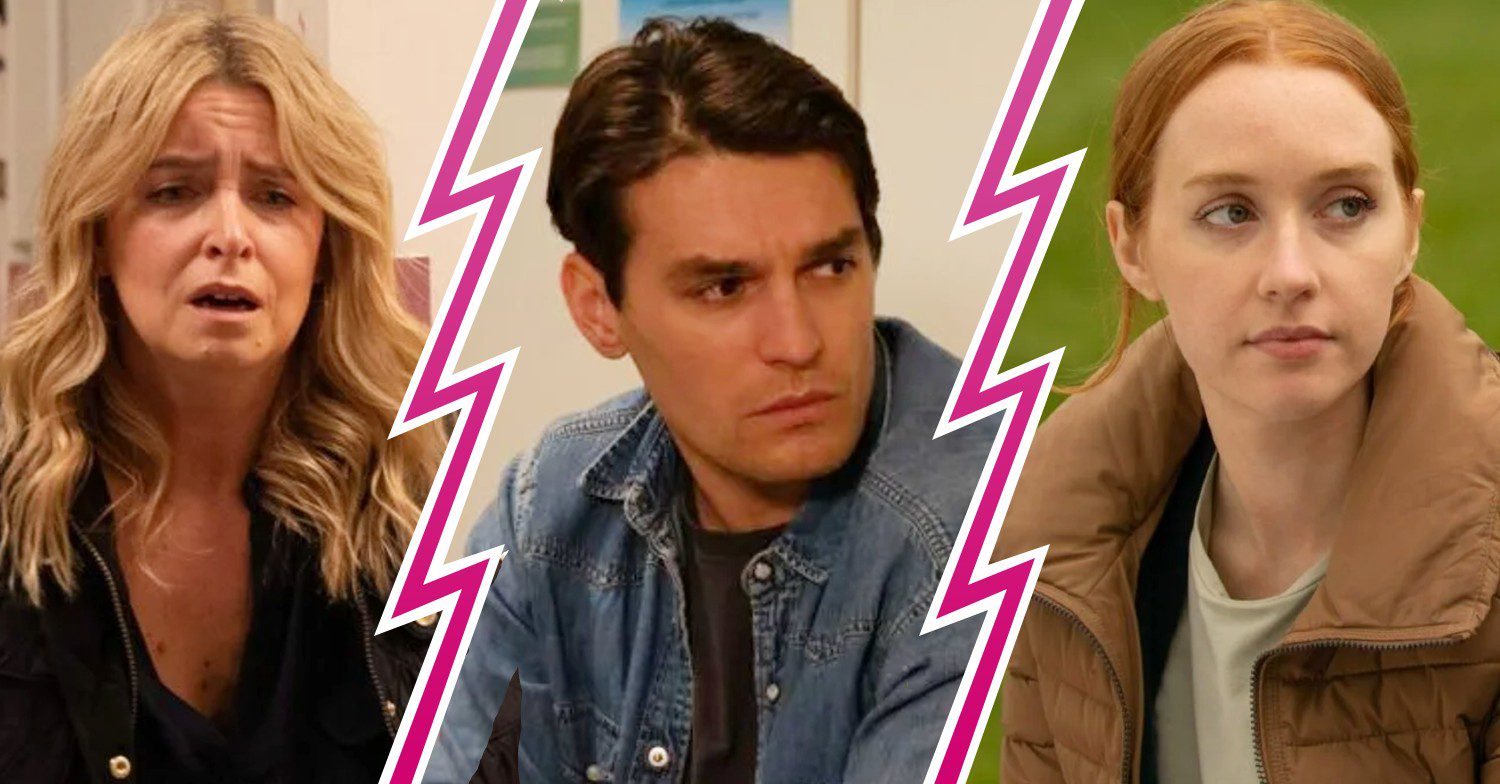 Emmerdale comp image: Charity, Mack and Chloe