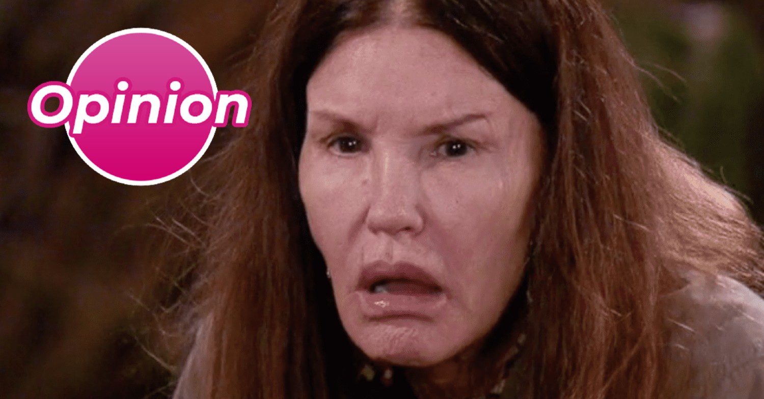 Janice Dickinson looks shocked on I'm A Celebrity... South Africa
