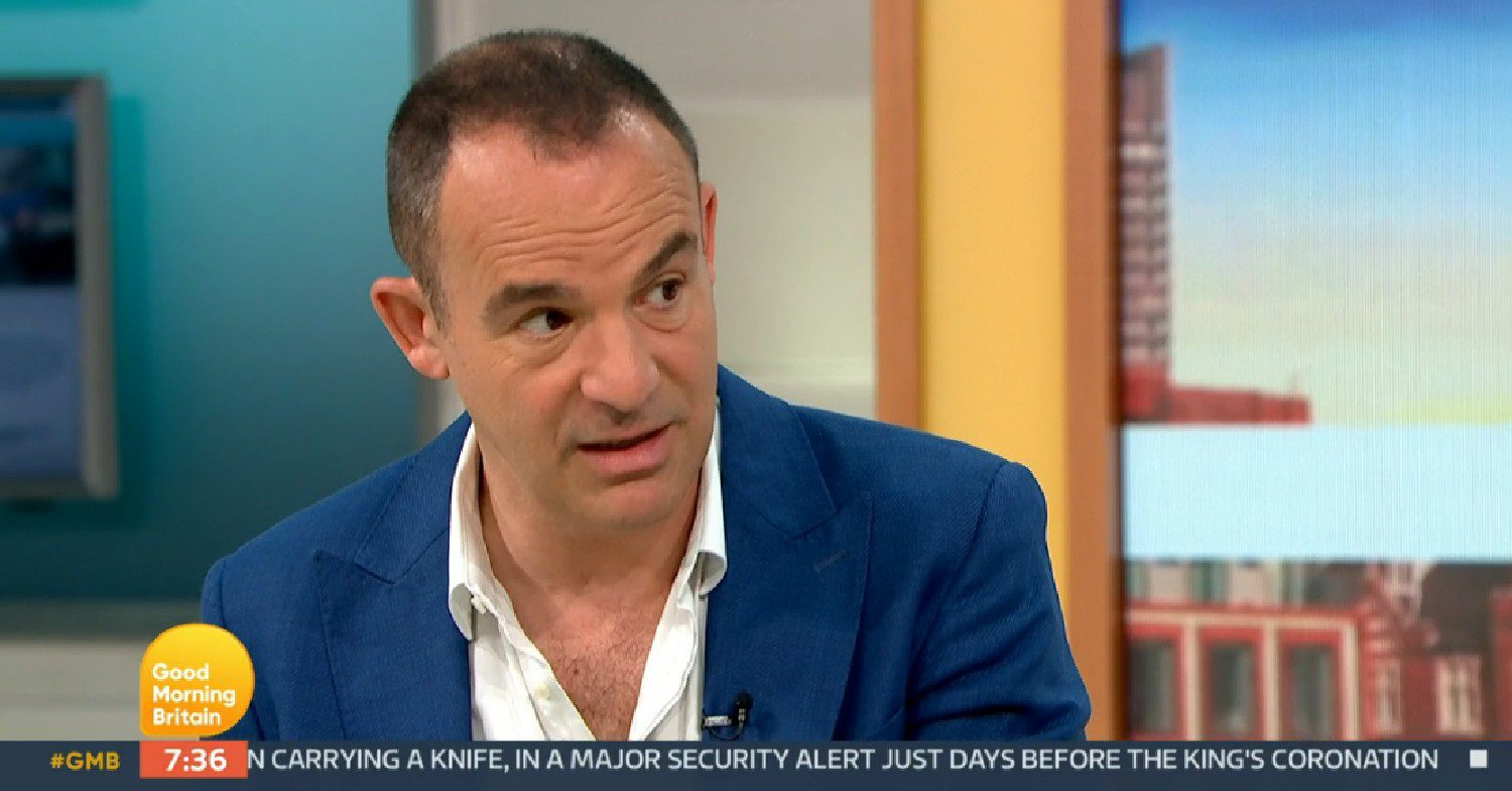 Martin Lewis looking sad on Good Morning Britain