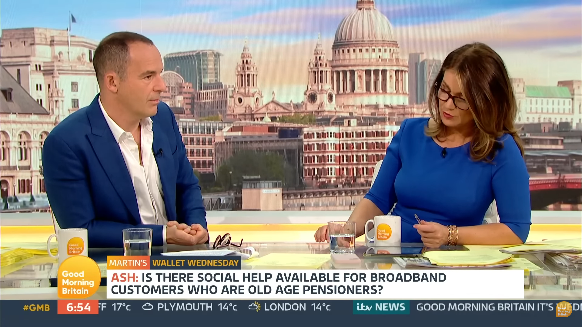 Martin Lewis and Susanna Reid speak on Good Morning Britain