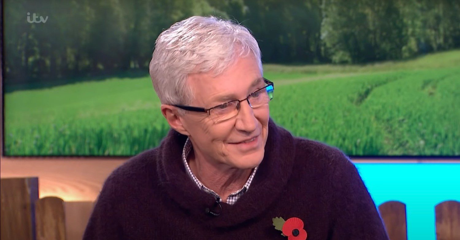 Paul O'Grady smiling on This Morning