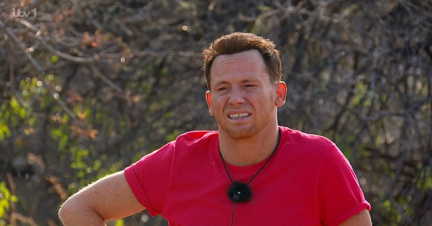 Joe Swash looking fed up on I'm A Celebrity South Africa