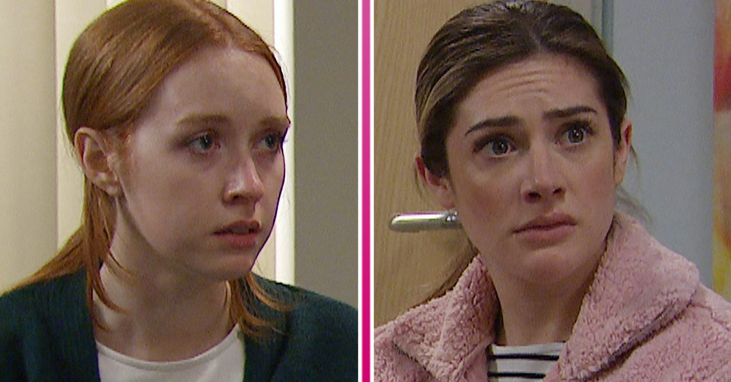 Emmerdale's Chloe and Victoria are teary eyed