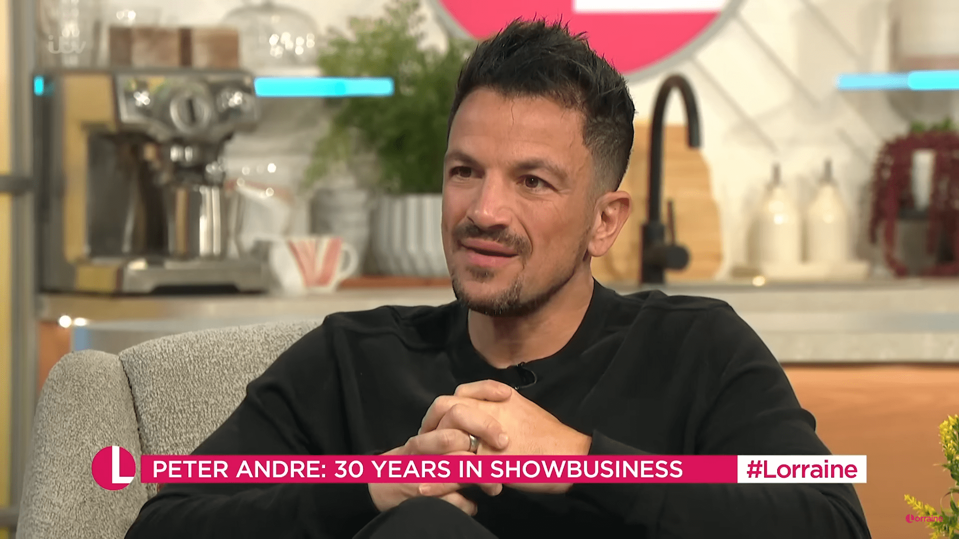 Peter Andre speaks on Lorraine