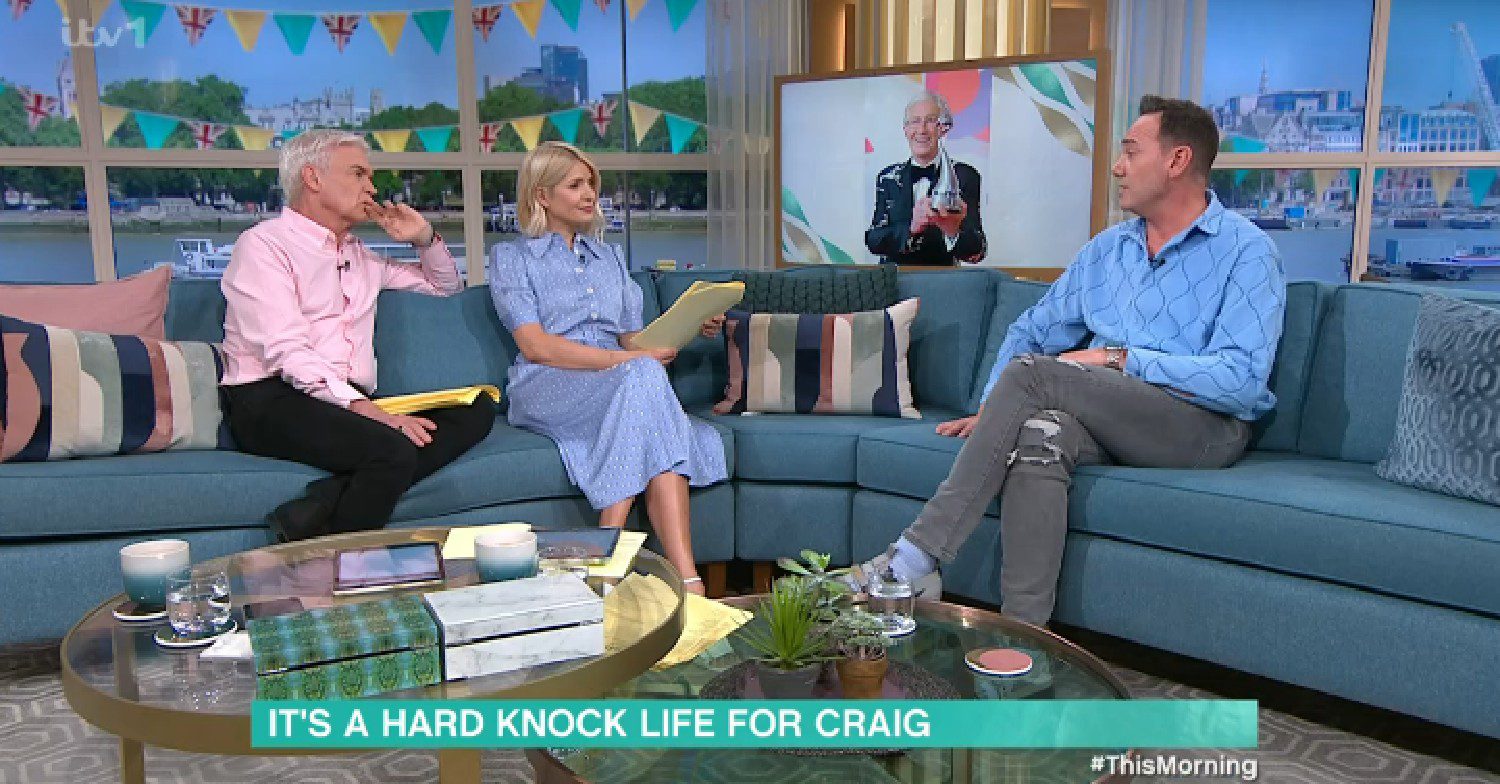 Phillip Schofield, Holly Willoughby and Craig Revel Horwood on This Morning today