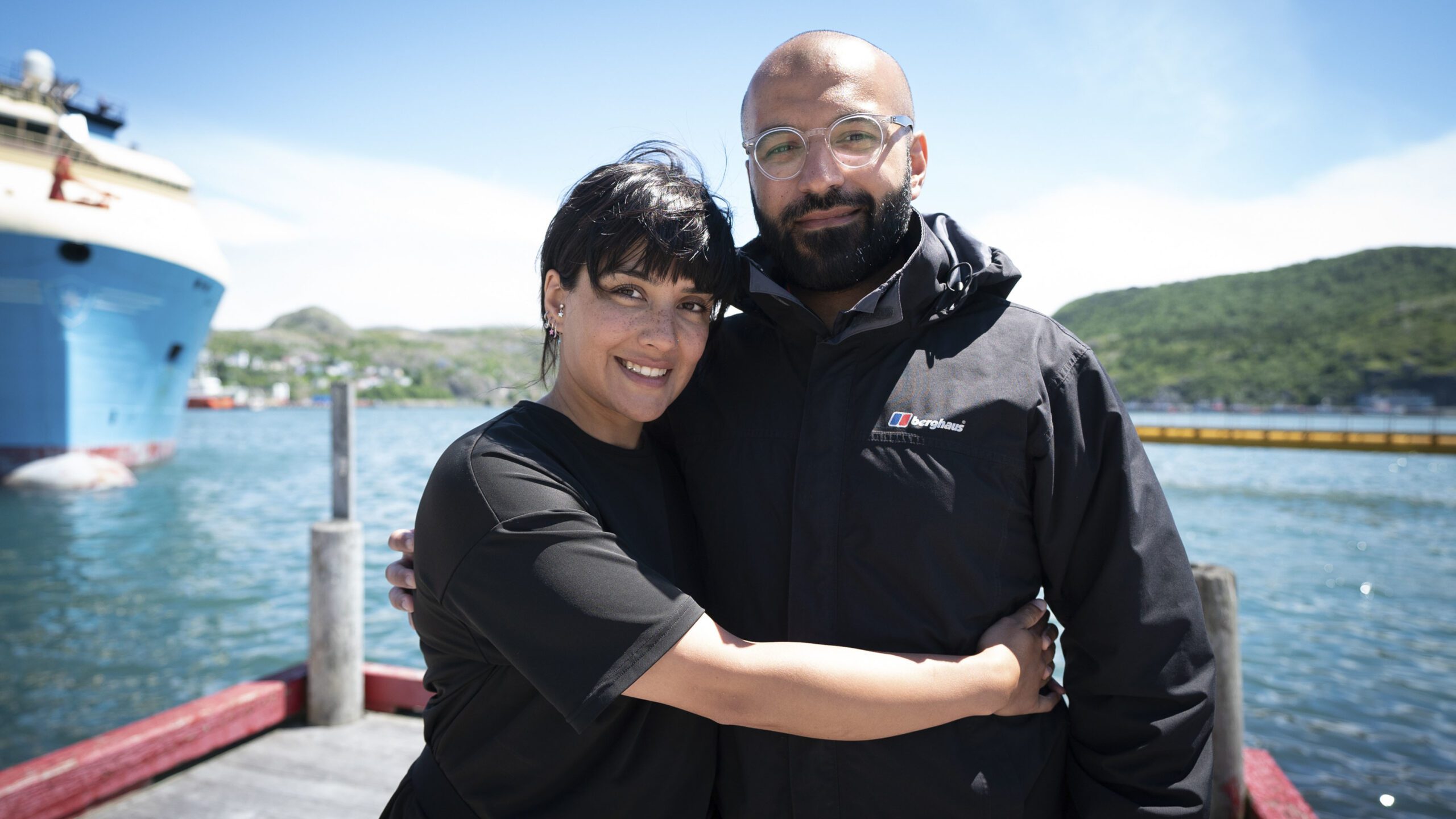 Zainib and Mobeen smile on Race Across the World