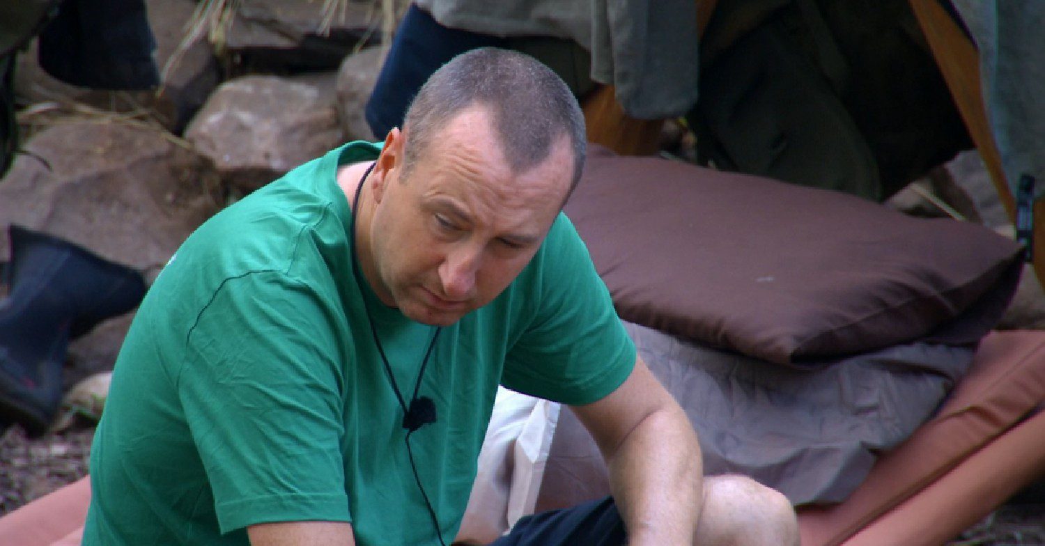 Andy Whyment looking to the side on I'm A Celebrity South Africa